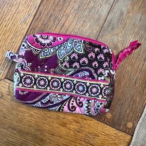 Vera Bradley Paisley Cosmetic Bag - Pink and Green